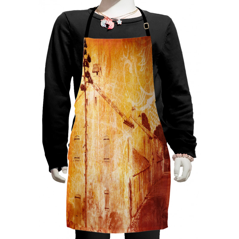 Retro French Street Kids Apron