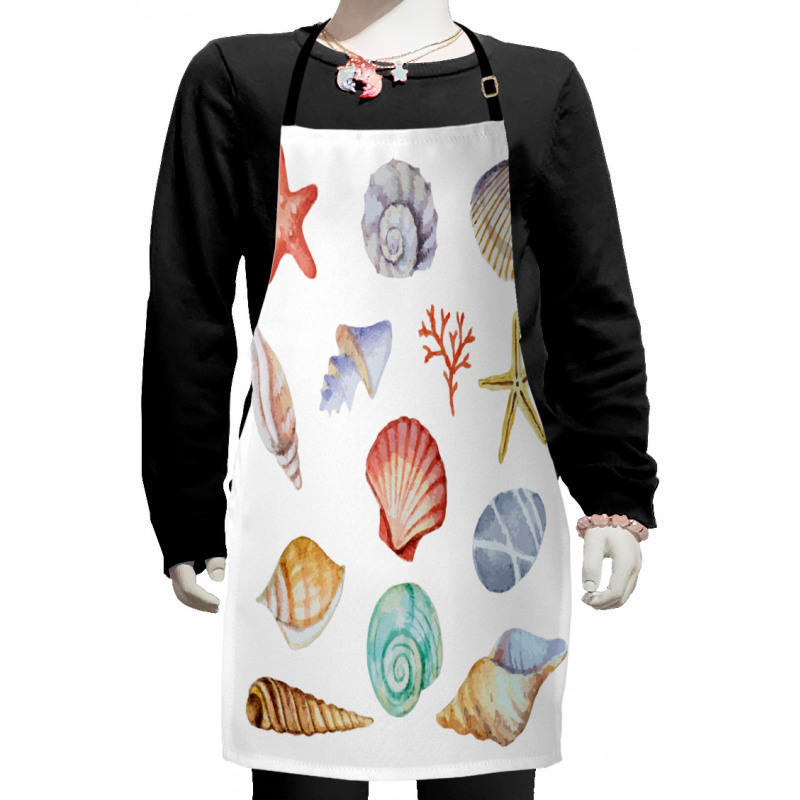 Seashells Exotic Animals Kids Apron