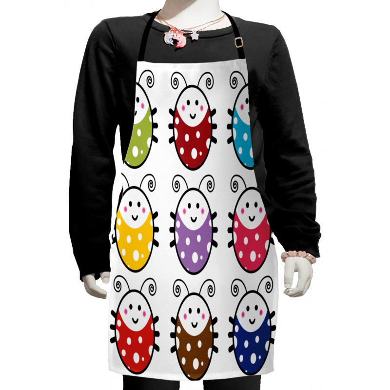 Smiling Ladybugs Set Kids Apron