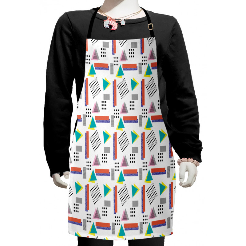 Old Retro Style Pattern Kids Apron