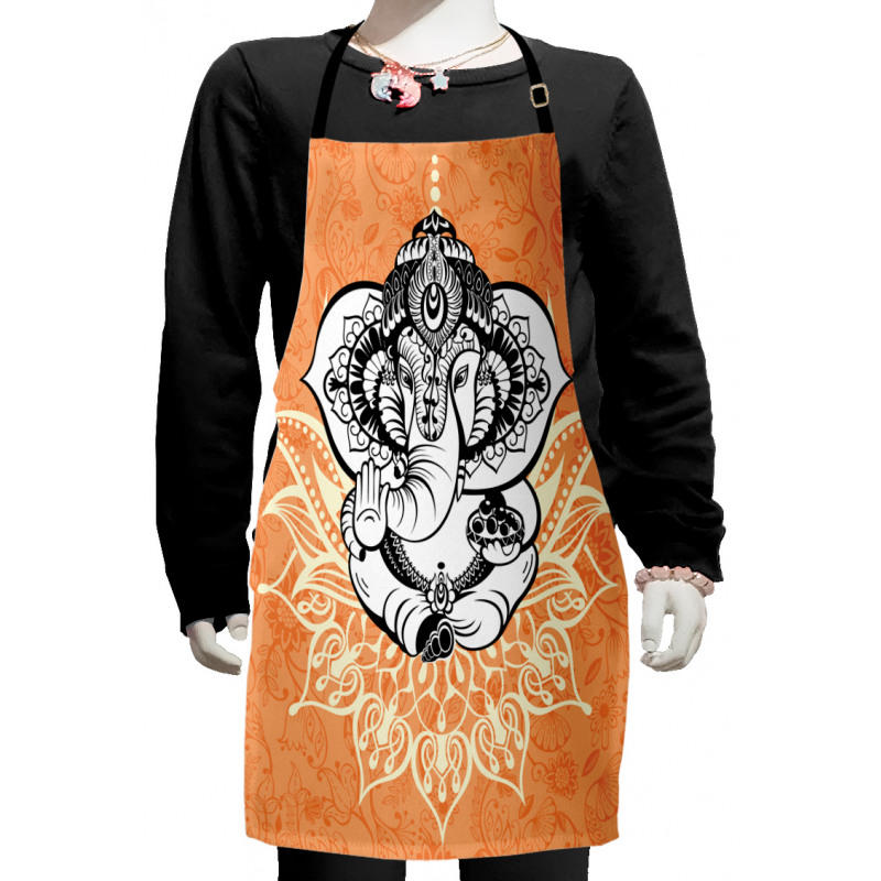 Pop Art Asian Elephant Kids Apron