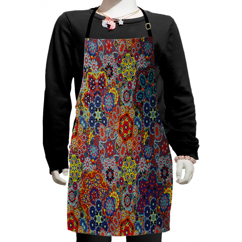 Combined Nested Paisley Kids Apron