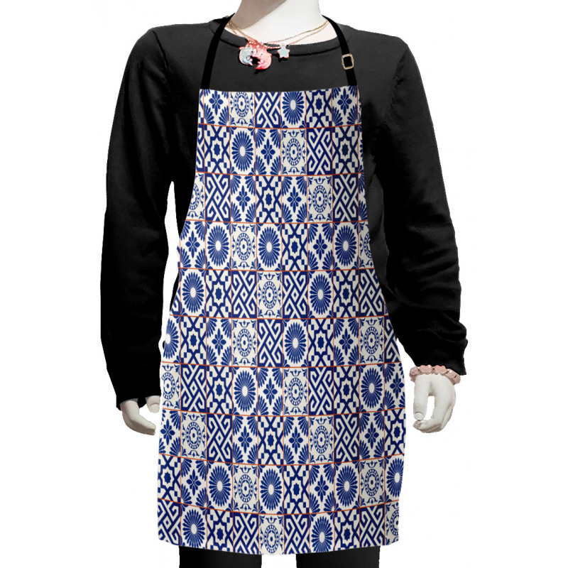 Old Retro Tiles Kids Apron