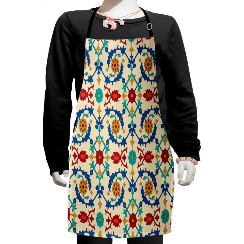 Baroque Floral Kids Apron