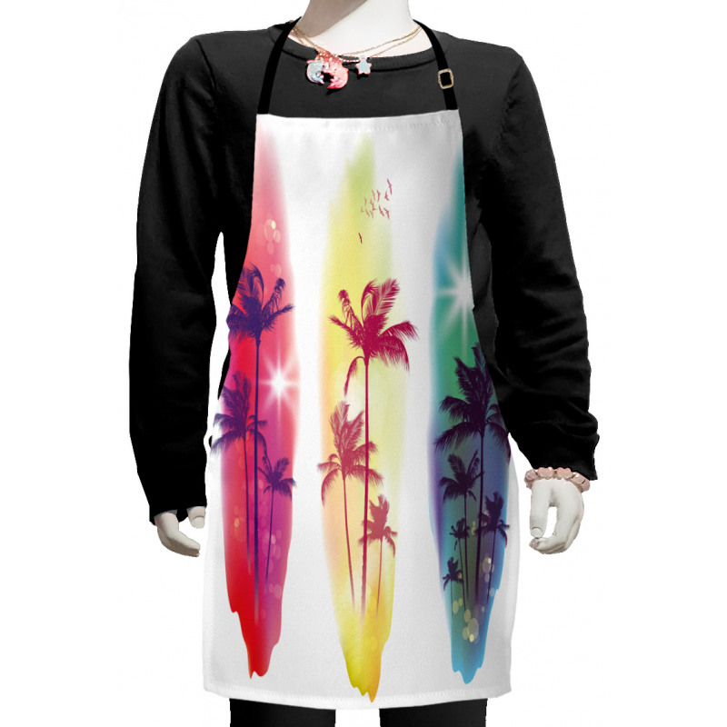 Palm Trees Seagulls Kids Apron