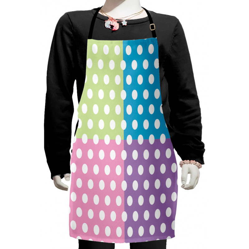 Polka Dots Patchwork Kids Apron