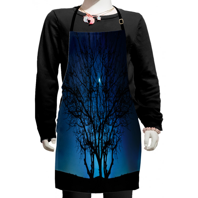 Night Moon Cosmos Kids Apron