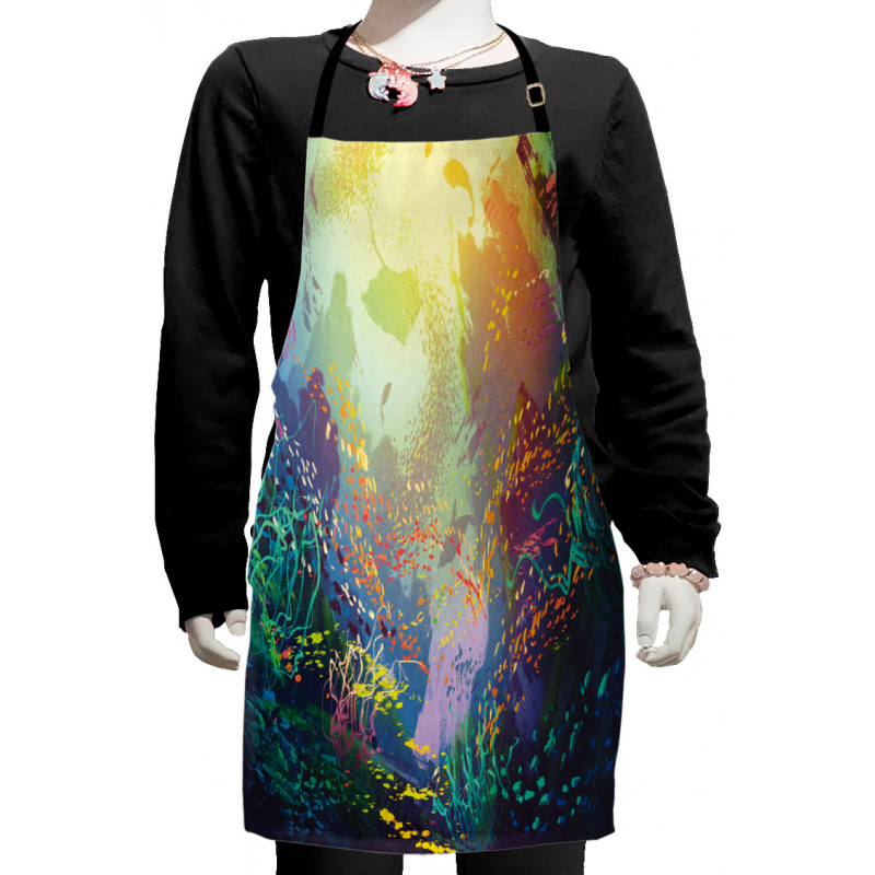 Coral Reef Aquarium Art Kids Apron