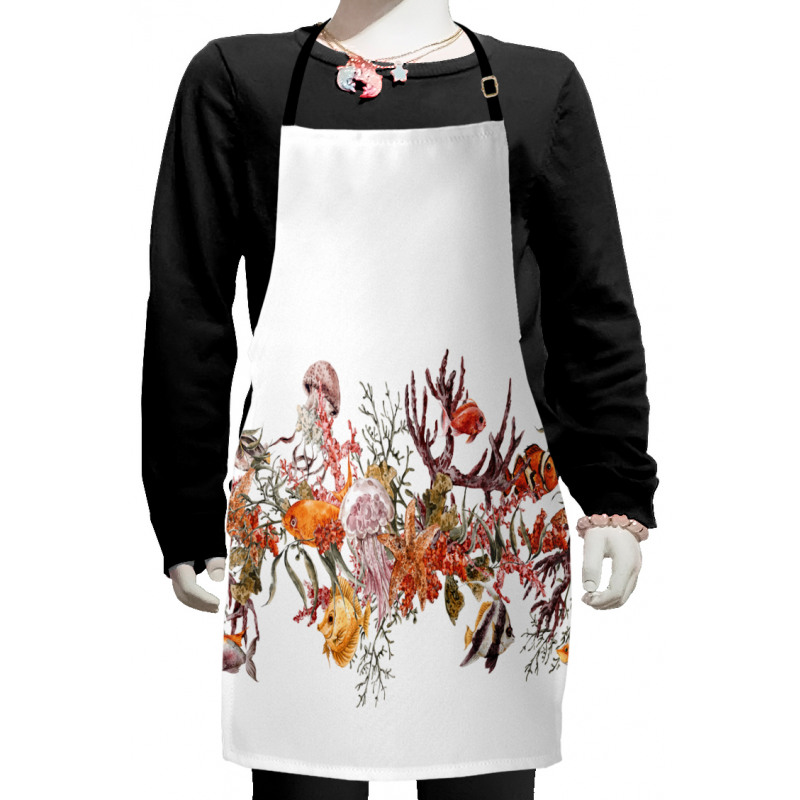 Coral Algea Sealife Kids Apron