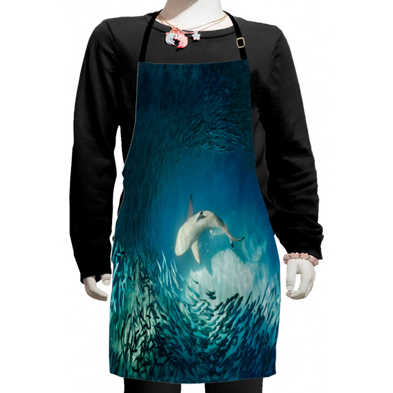 Animals Teal Wildlife Kids Apron