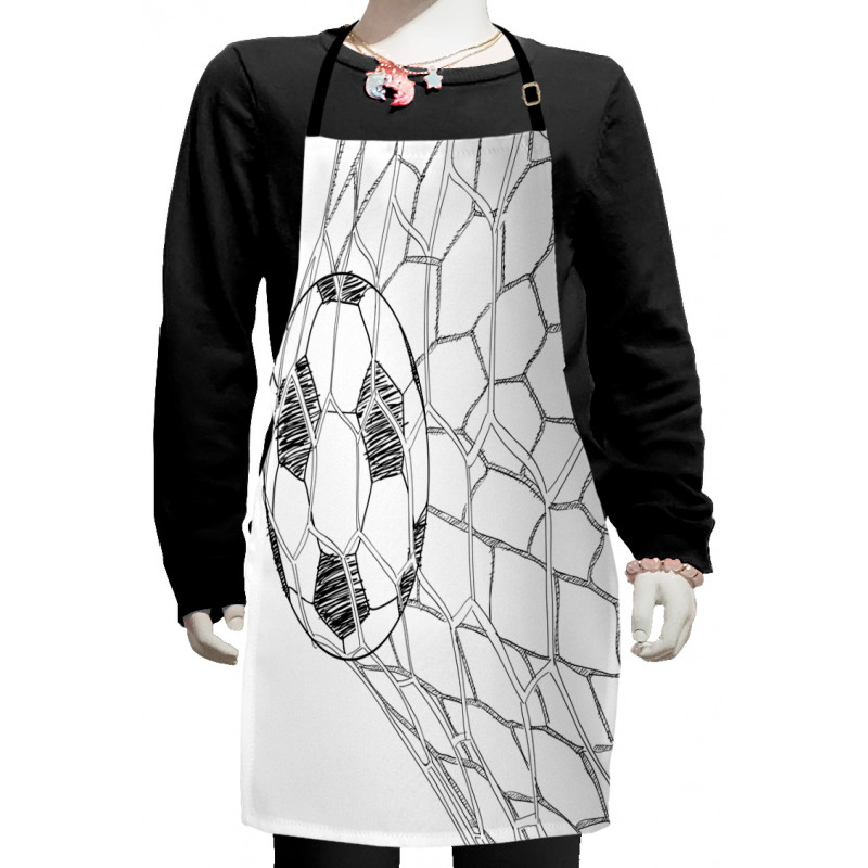 Soccer Ball in Net Kids Apron