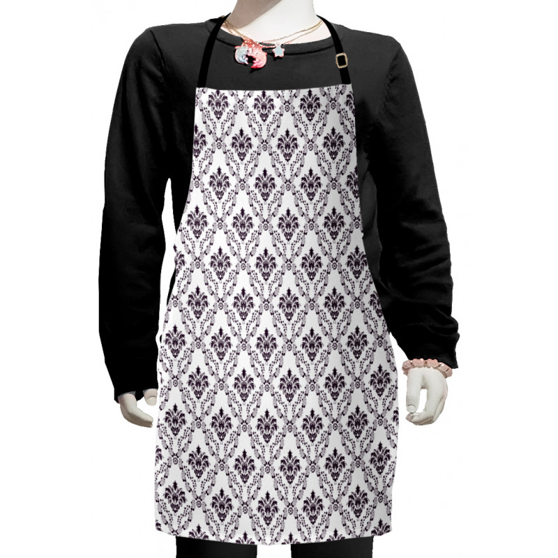 Small Flowers Leaves Kids Apron