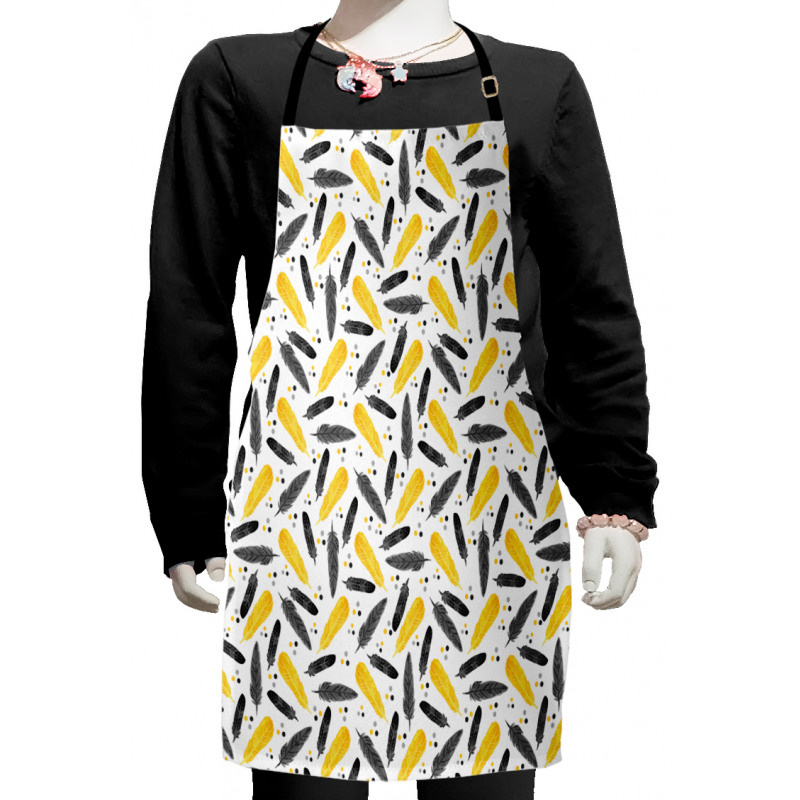 Feathers Retro Dots Kids Apron