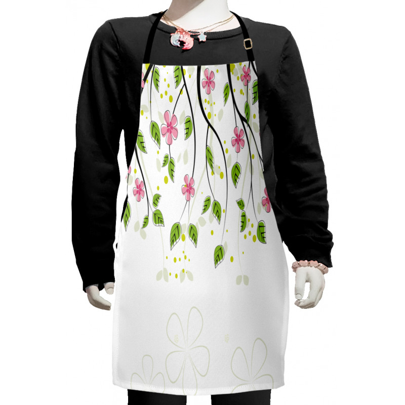 Branch with Flowers Kids Apron