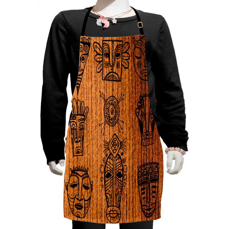 Native Masks Kids Apron