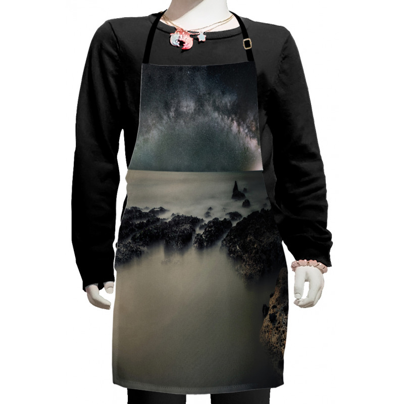 Milky Way Foggy Space Kids Apron