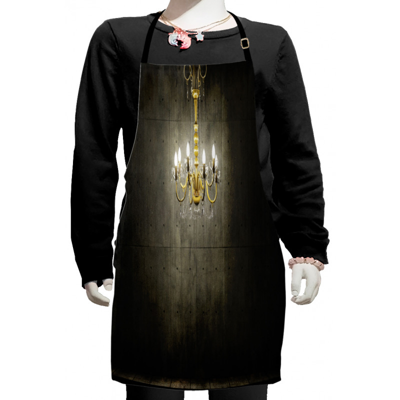 Classic Dark Chandelier Kids Apron