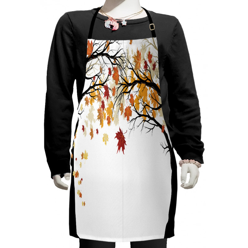 Trees with Dried Leaves Kids Apron