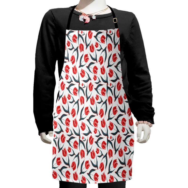 Vintage Inspired Tulips Kids Apron