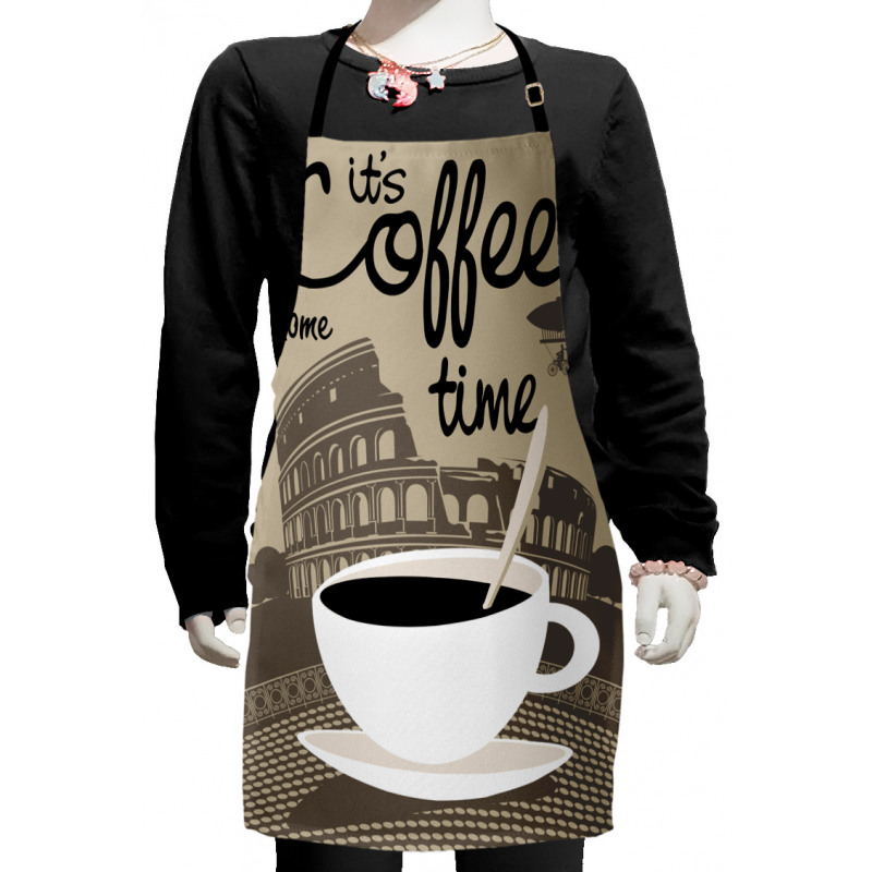 Rome Landmark Drink Cup Kids Apron