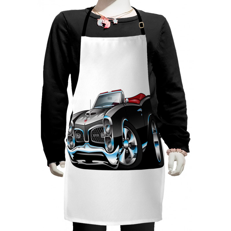 Nostalgic Sports Car Kids Apron