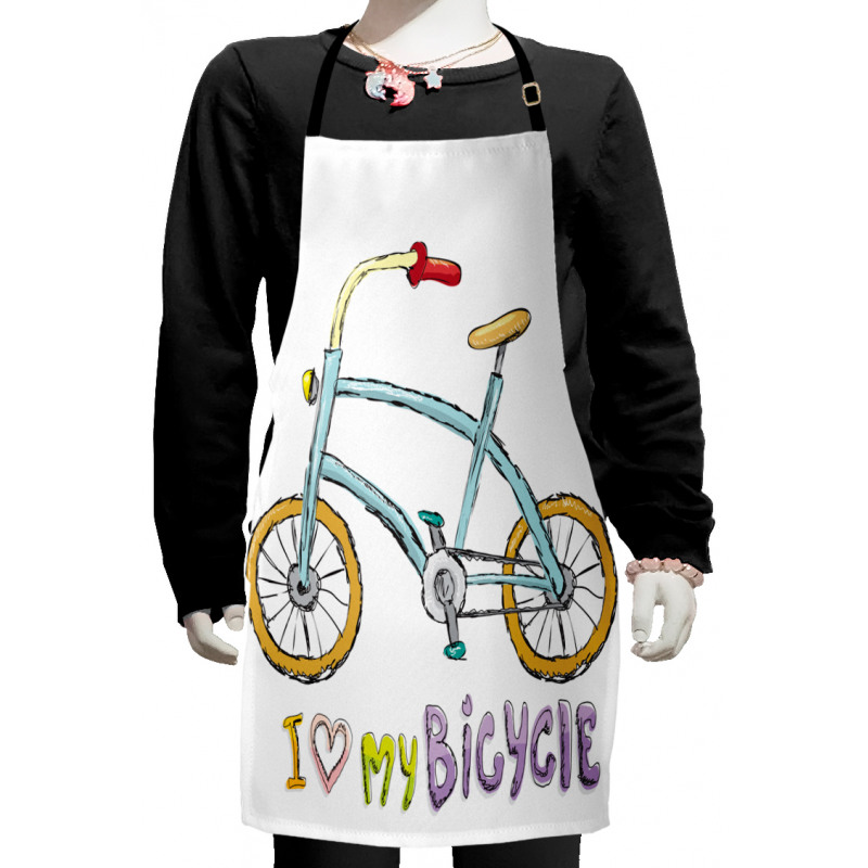 Bicycle Kids Love Words Kids Apron