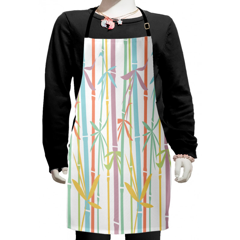 Colorful Bamboo Tree Kids Apron