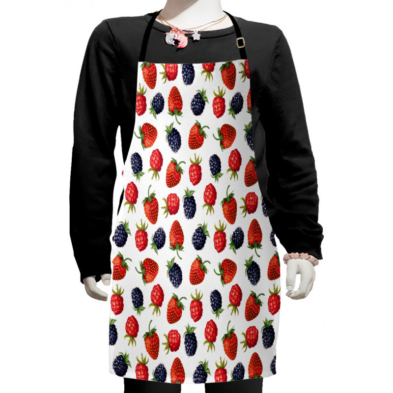 Strawberries Raspberry Kids Apron