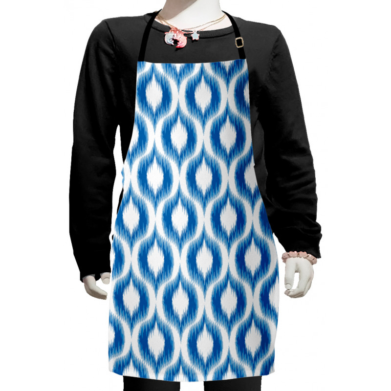 Blurry Damask Motifs Kids Apron