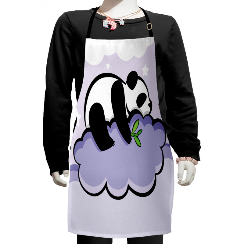 Sleeping Panda on Cloud Kids Apron