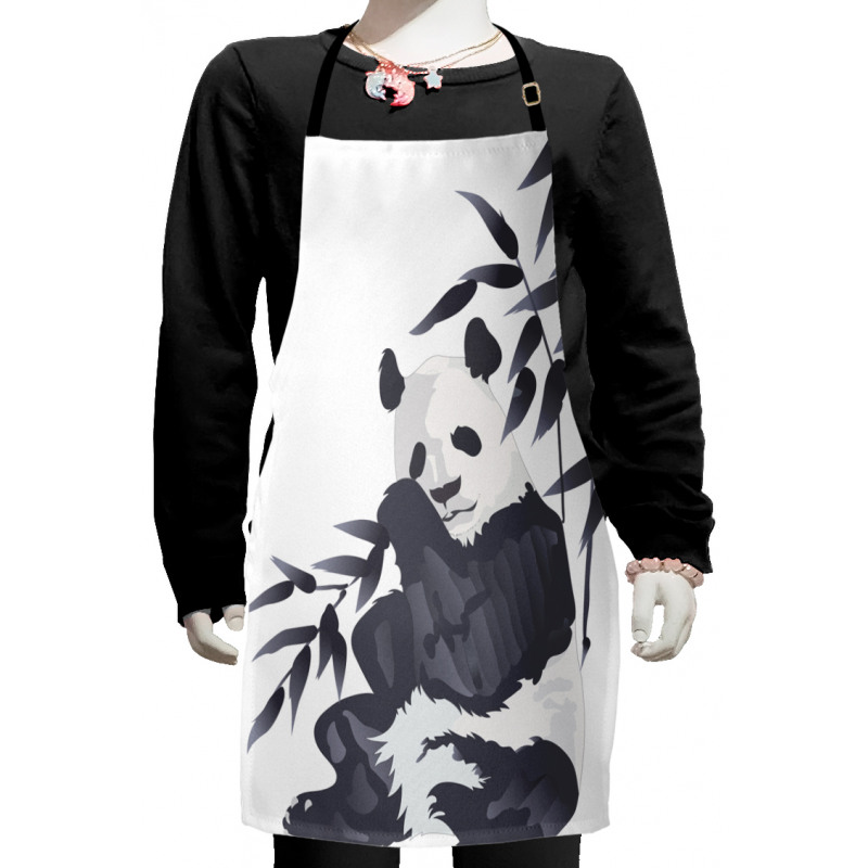 Panda in Zoo Chinese Kids Apron