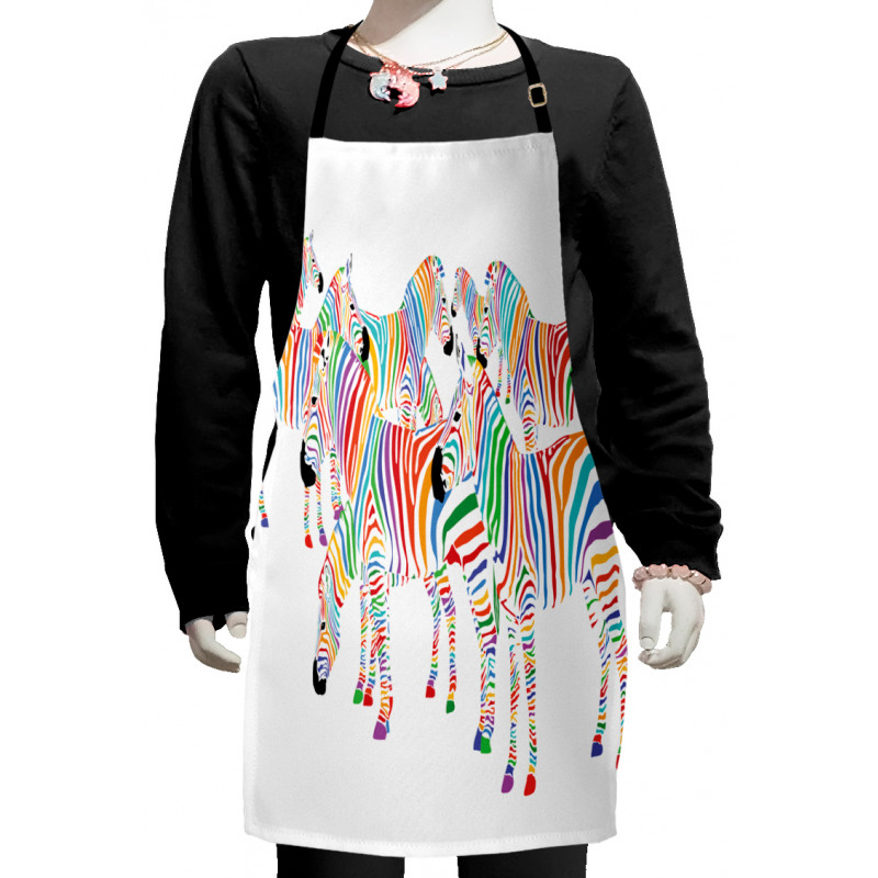 Colorful Animals Kids Apron