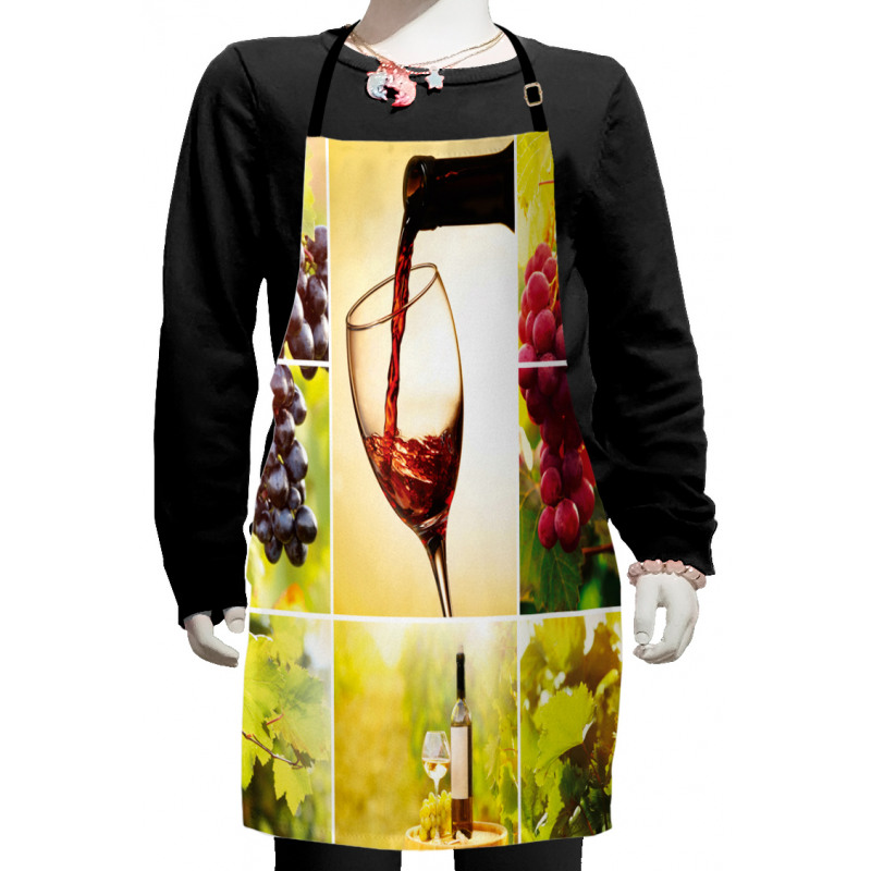 Vineyard Grape Harvest Kids Apron