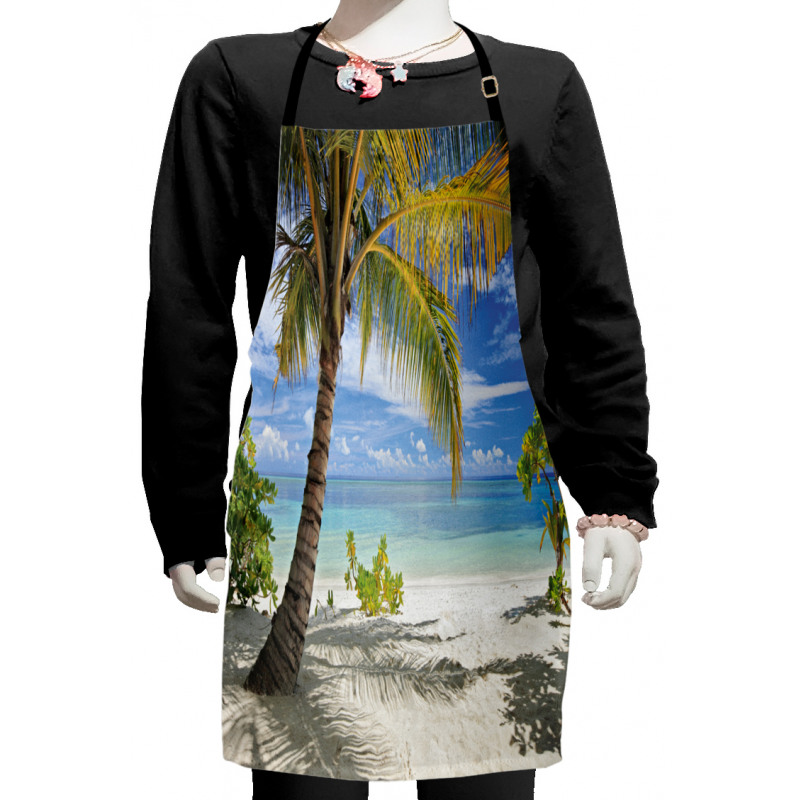 Palm Trees Coastline Kids Apron