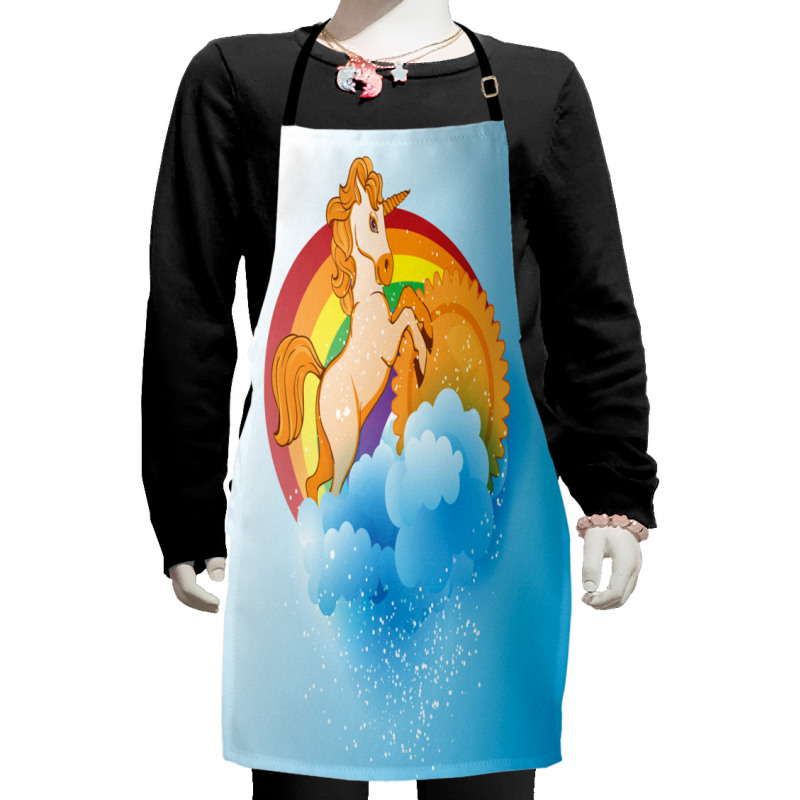 Cartoon Kids Rainbow Kids Apron