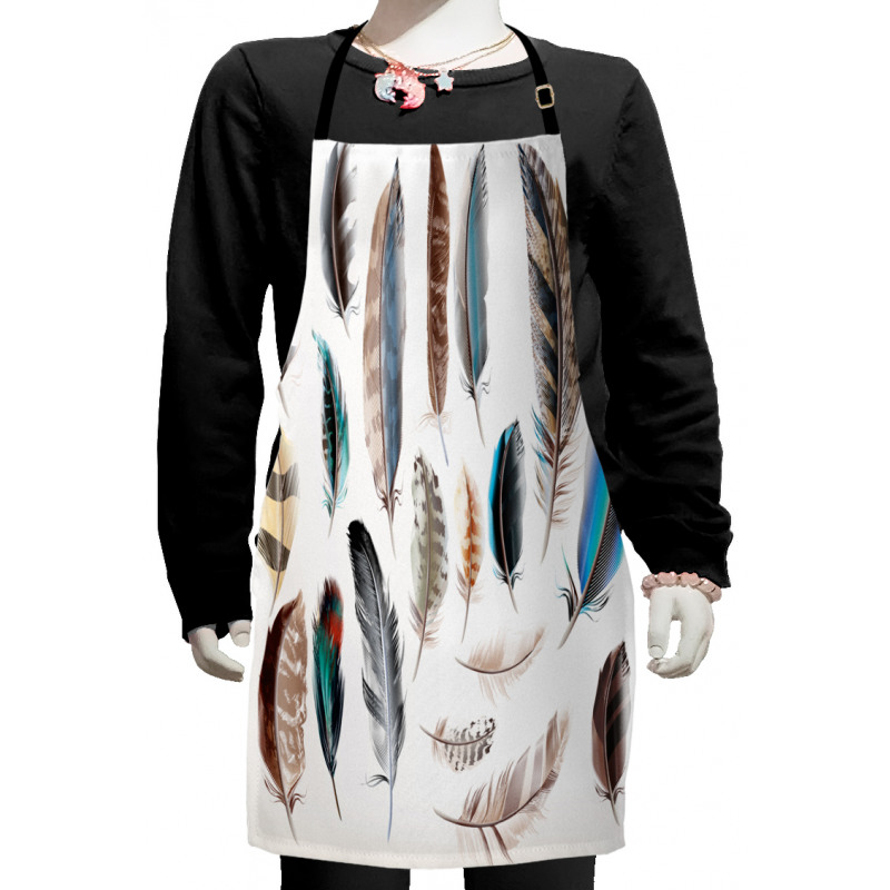 Bird Body Feathers Set Kids Apron