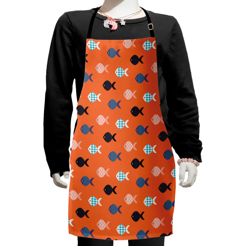 Colorful Fish Shoal Kids Apron