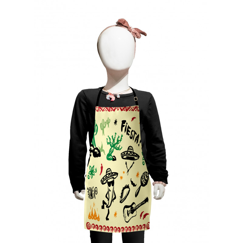 Taco Fiesta Guitar Kids Apron