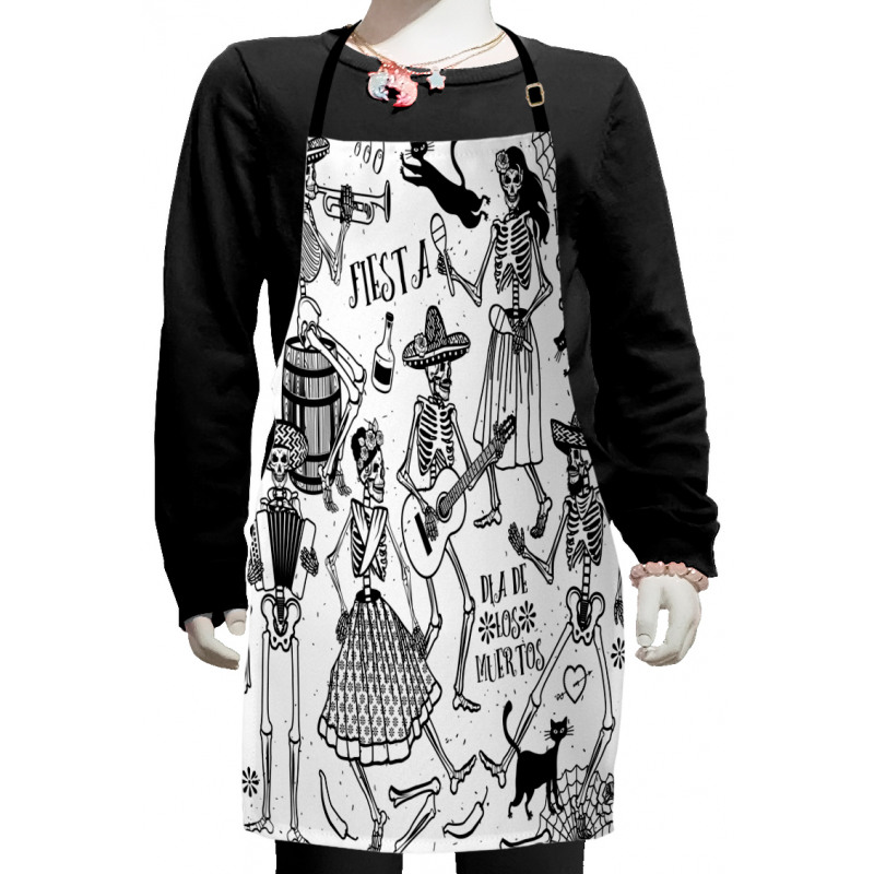 Dancing Skeletons Kids Apron