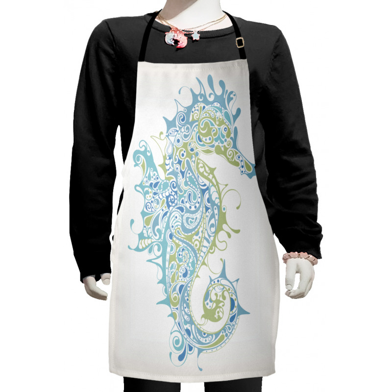 Greek Seahorse Mythological Kids Apron