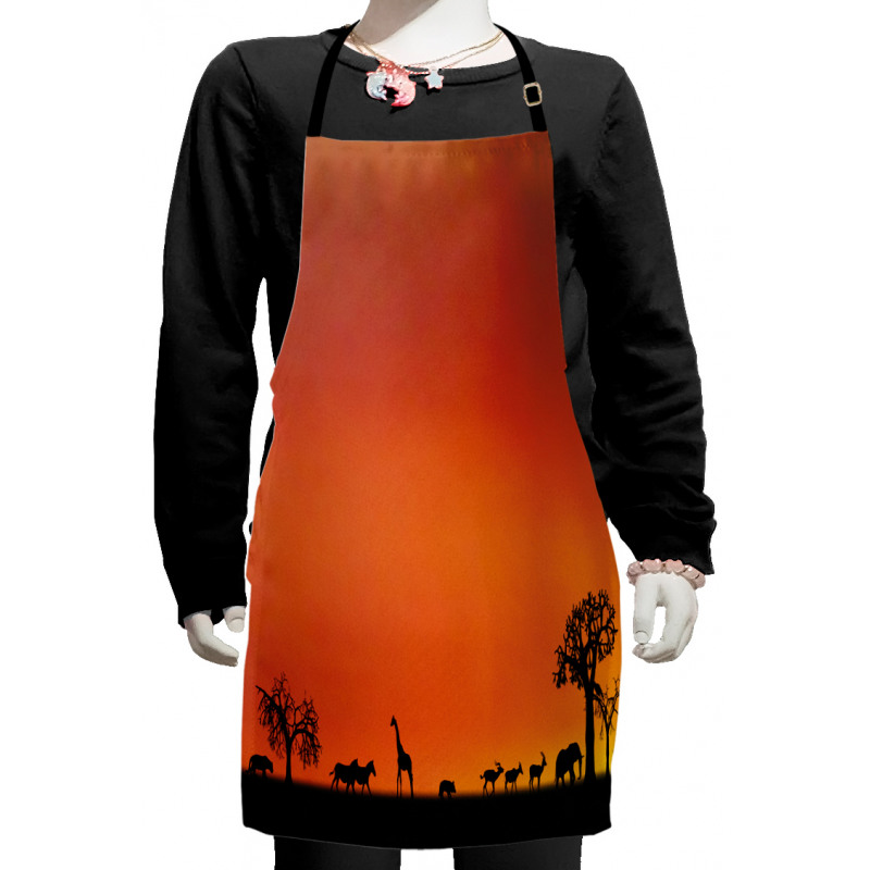 Safari Sunset with Gull Kids Apron