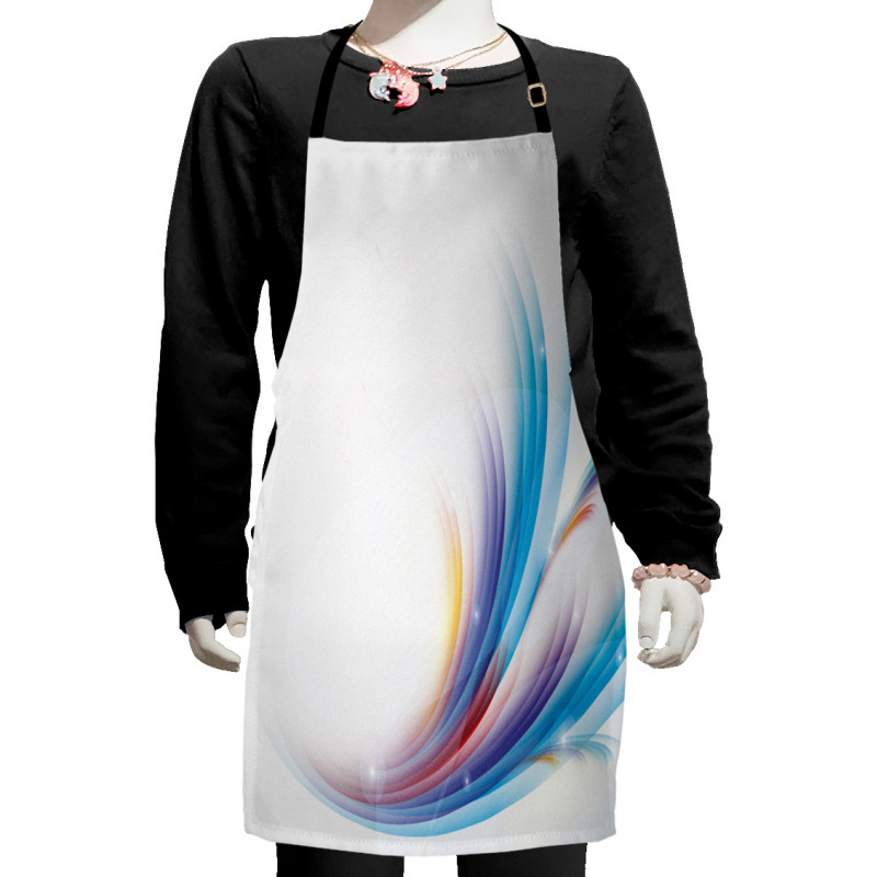 Rainbow Inspired Waves Kids Apron