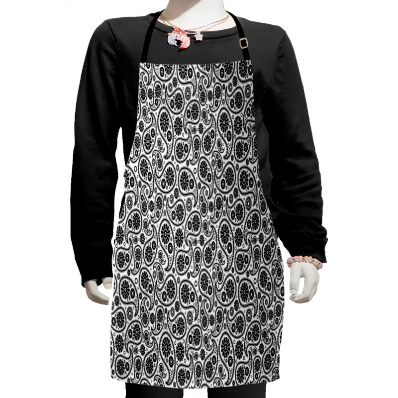 Floral Retro Circles Kids Apron