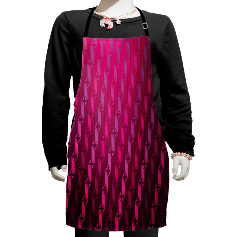 Abstract Striped Art Kids Apron