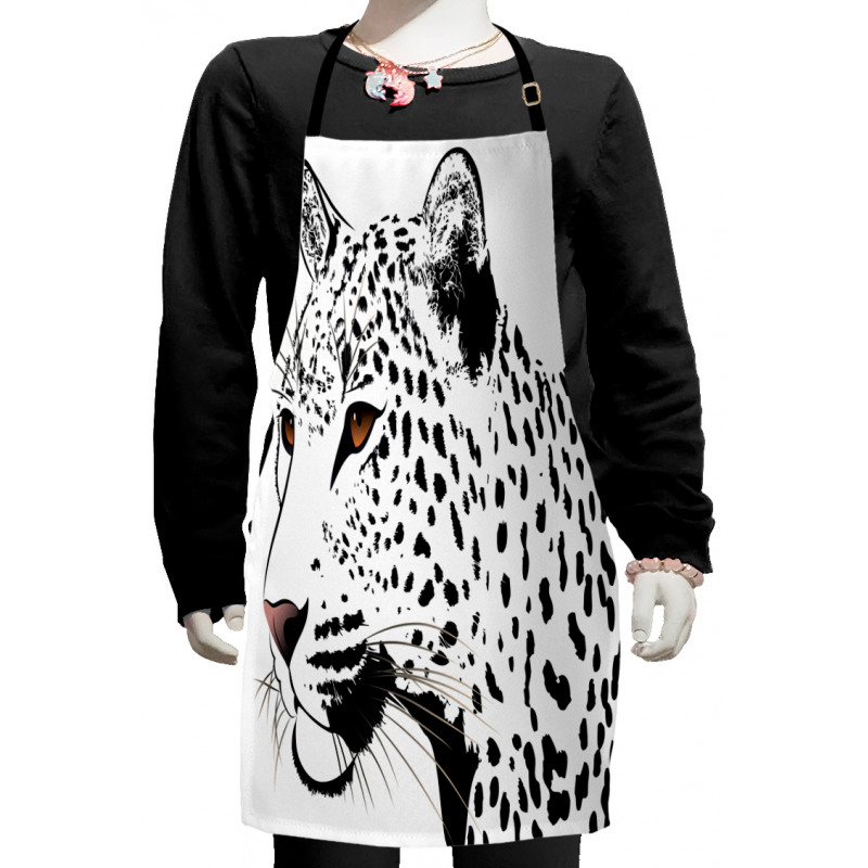 Leopard Big Cat Spots Kids Apron