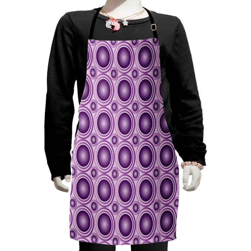 Circular Lines Rings Kids Apron