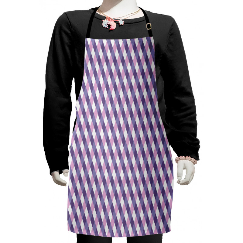 Mosaic Crossed Pattern Kids Apron