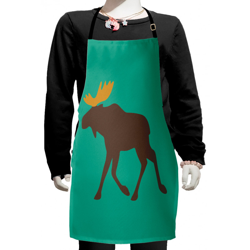 Deer Family and Antlers Kids Apron