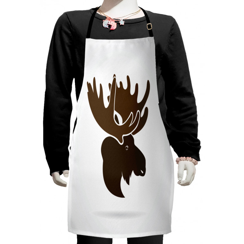 Canadian Deer Head Kids Apron