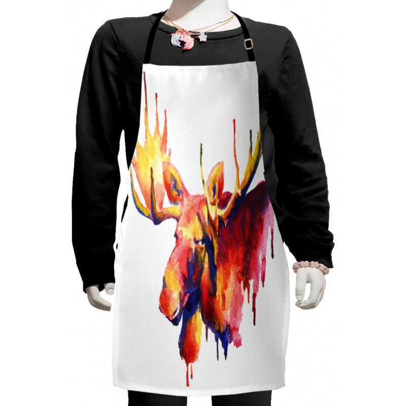 Psychedelic Watercolors Kids Apron